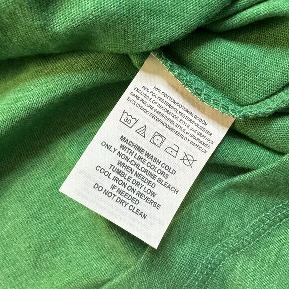 Oregon Ducks Logo LS Raglan Hooded Tee Men’s L Green Gray Box Seat NWT - Picture 7 of 11